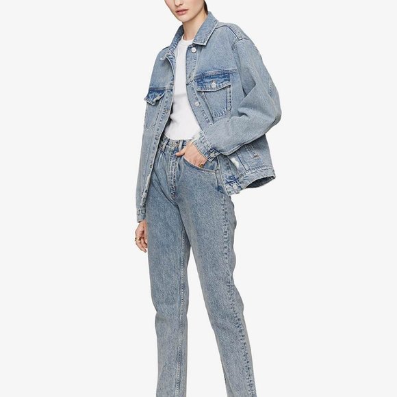 NWT Anine Bing RORY JACKET IN VINTAGE BLUE - Picture 9 of 14